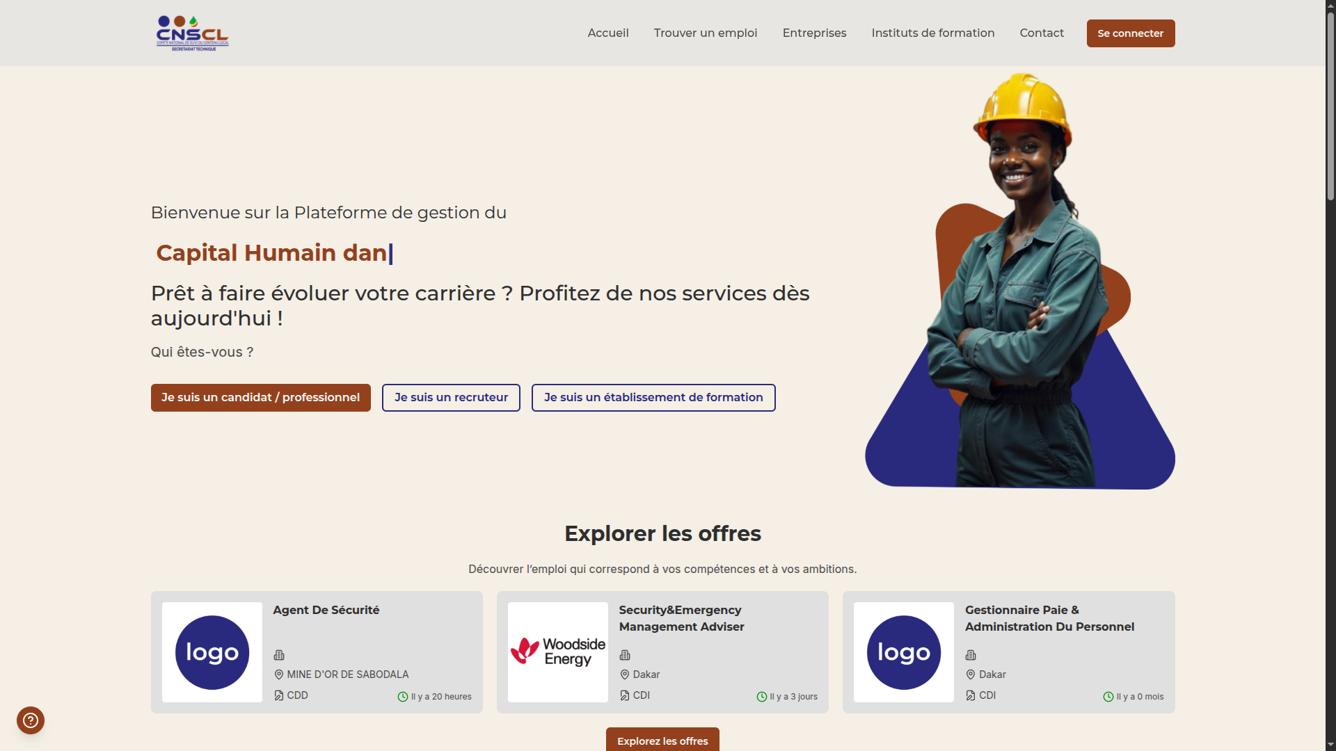 Site de l’agence ST-CNSCL
