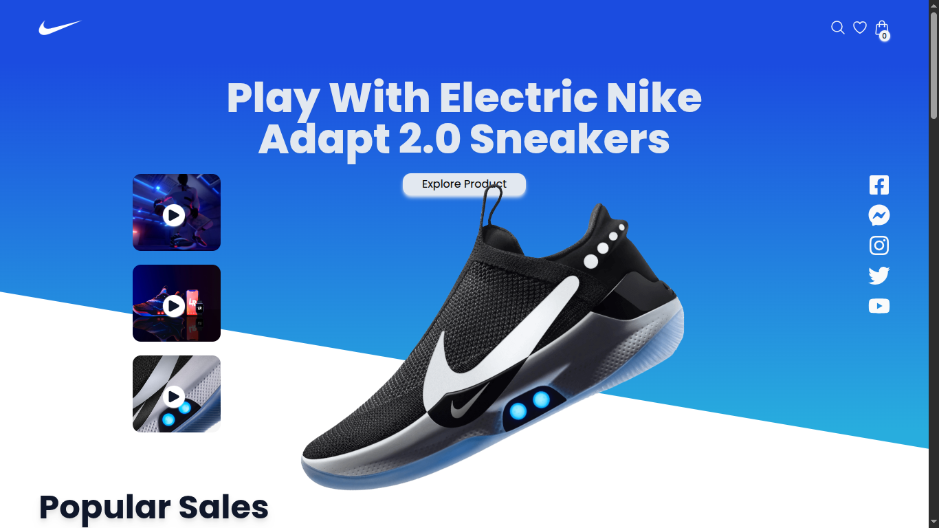 Nike Store – Boutique e-commerce
